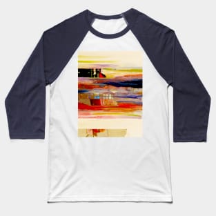 modern abstract painting rainbow Baseball T-Shirt